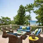 Michigan Lake House Outside Deck