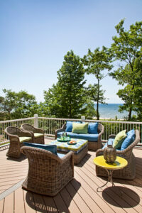 Michigan Lake House Outside Deck